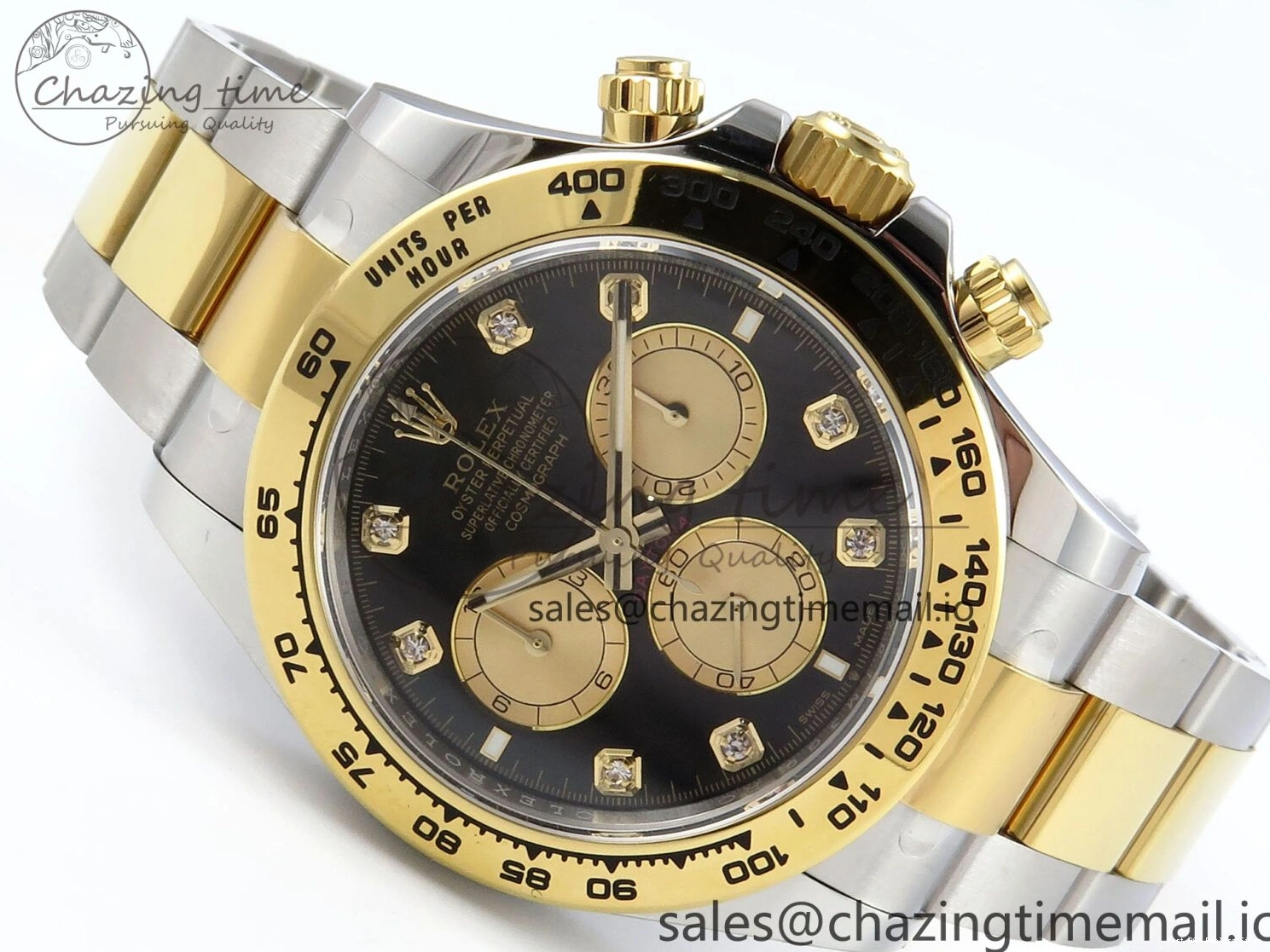 Best AAA Replica Sites Daytona SS YG 126503 on Dial FastDry Edition 736 Best Braclet YG Black 1:1 SH APSF 1228